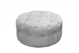 round footstool silver