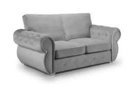 Belfast Fullback Sofa Plush Grey 3 Seater